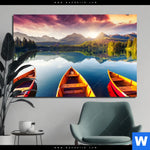 Aluminiumbild Gebürstet Drei Boote Querformat Produktvorschau mit dem Bild Drei Boote im Format Querformat.