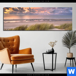 Aluminiumbild Gebürstet Duenen Am Nordseestrand Panorama Produktvorschau mit dem Bild Dünen am Nordseestrand im Format Panorama.
