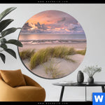 Aluminiumbild Gebürstet Duenen Am Nordseestrand Rund Produktvorschau mit dem Bild Dünen am Nordseestrand im Format Rund.