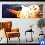 Aluminiumbild Gebürstet E Gitarre Panorama Produktvorschau mit dem Bild E-Gitarre im Format Panorama.