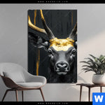 Aluminiumbild Gebürstet Edler Hirsch In Fokus Hochformat Produktvorschau mit dem Bild Edler Hirsch in Fokus im Format Hochformat.