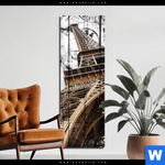 Aluminiumbild Gebürstet Eifelturm Shabby Stil Schmal Produktvorschau mit dem Bild Eifelturm Shabby Stil im Format Schmal.