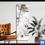 Aluminiumbild Gebürstet Eisbaerenfamilie In Winterlicher Landschaft Schmal Produktvorschau mit dem Bild Eisbärenfamilie in winterlicher Landschaft im Format Schmal.