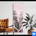 Aluminiumbild Gebürstet Elefanten Harmonie In Pastell Schmal Produktvorschau mit dem Bild Elefanten - Harmonie in Pastell im Format Schmal.