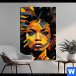 Aluminiumbild Gebürstet Erzoernte Frau Hochformat Produktvorschau mit dem Bild Erzörnte Frau im Format Hochformat.