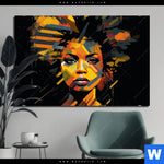 Aluminiumbild Gebürstet Erzoernte Frau Querformat Produktvorschau mit dem Bild Erzörnte Frau im Format Querformat.