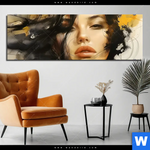 Aluminiumbild Gebürstet Estelle Dynamische Portraetkunst Panorama Produktvorschau mit dem Bild Estelle - Dynamische Porträtkunst im Format Panorama.