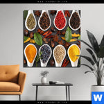 Aluminiumbild Gebürstet Exotische Geschmackswelten Quadrat Produktvorschau mit dem Bild Exotische Geschmackswelten im Format Quadrat.