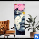 Aluminiumbild Gebürstet Florales Portraet Design Schmal Produktvorschau mit dem Bild Florales Porträt Design im Format Schmal.