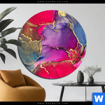 Aluminiumbild Gebürstet Fluid Art Fruehlingszauber Rund Produktvorschau mit dem Bild Fluid Art Frühlingszauber im Format Rund.