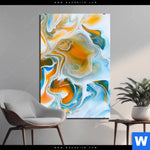 Aluminiumbild Gebürstet Fluid Art Lagune Hochformat Produktvorschau mit dem Bild Fluid Art Lagune im Format Hochformat.