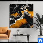 Aluminiumbild Gebürstet Fluid Art Schwarzes Meer Quadrat Produktvorschau mit dem Bild Fluid Art Schwarzes Meer im Format Quadrat.
