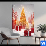 Aluminiumbild Gebürstet Froehliche Weihnachten Hochformat Produktvorschau mit dem Bild Fröhliche Weihnachten im Format Hochformat.