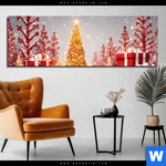 Aluminiumbild Gebürstet Froehliche Weihnachten Panorama Produktvorschau mit dem Bild Fröhliche Weihnachten im Format Panorama.