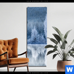 Aluminiumbild Gebürstet Frostiger Wald Schmal Produktvorschau mit dem Bild Frostiger Wald im Format Schmal.