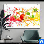 Aluminiumbild Gebürstet Fruchtspritzer Querformat Produktvorschau mit dem Bild Fruchtspritzer im Format Querformat.