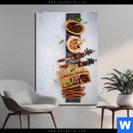 Aluminiumbild Gebürstet Geroestete Kaffeebohnen No 1 Hochformat Produktvorschau mit dem Bild Geröstete Kaffeebohnen No.1 im Format Hochformat.