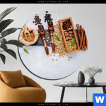 Aluminiumbild Gebürstet Geroestete Kaffeebohnen No 1 Rund Produktvorschau mit dem Bild Geröstete Kaffeebohnen No.1 im Format Rund.