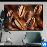 Aluminiumbild Gebürstet Geroestete Kaffeebohnen No 2 Querformat Produktvorschau mit dem Bild Geröstete Kaffeebohnen No.2 im Format Querformat.