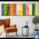 Aluminiumbild Gebürstet Gesunde Ernaehrung Panorama Produktvorschau mit dem Bild Gesunde Ernährung im Format Panorama.