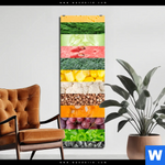 Aluminiumbild Gebürstet Gesunde Ernaehrung Schmal Produktvorschau mit dem Bild Gesunde Ernährung im Format Schmal.