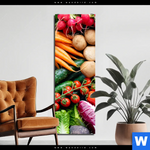 Aluminiumbild Gebürstet Gesundes Gemuese Schmal Produktvorschau mit dem Bild Gesundes Gemüse im Format Schmal.