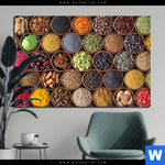 Aluminiumbild Gebürstet Gewuerze Kraeuter Querformat Produktvorschau mit dem Bild Gewürze & Kräuter im Format Querformat.