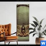 Aluminiumbild Gebürstet Goldene Fluegel Schmal Produktvorschau mit dem Bild Goldene Flügel im Format Schmal.