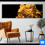 Aluminiumbild Gebürstet Goldenes Haar No 3 Panorama Produktvorschau mit dem Bild Goldenes Haar No.3 im Format Panorama.