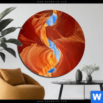 Aluminiumbild Gebürstet Grand Canyon Rund Produktvorschau mit dem Bild Grand Canyon im Format Rund.