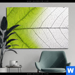 Aluminiumbild Gebürstet Gruenes Blatt Querformat Produktvorschau mit dem Bild Grünes Blatt im Format Querformat.