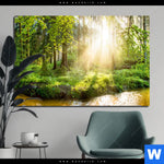 Aluminiumbild Gebürstet Herbstlicher Wald Querformat Produktvorschau mit dem Bild Herbstlicher Wald im Format Querformat.