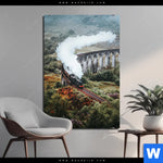 Aluminiumbild Gebürstet Hogwarts Express Hochformat Produktvorschau mit dem Bild Hogwarts-Express im Format Hochformat.