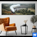 Aluminiumbild Gebürstet Hogwarts Express Panorama Produktvorschau mit dem Bild Hogwarts-Express im Format Panorama.