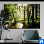 Aluminiumbild Gebürstet Im Wald Querformat Produktvorschau mit dem Bild Im Wald im Format Querformat.