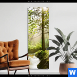 Aluminiumbild Gebürstet Im Wald Schmal Produktvorschau mit dem Bild Im Wald im Format Schmal.