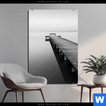 Aluminiumbild Gebürstet Kalter Morgen Am Meer Hochformat Produktvorschau mit dem Bild Kalter Morgen am Meer im Format Hochformat.