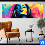 Aluminiumbild Gebürstet Klang Der Farben Panorama Produktvorschau mit dem Bild Klang der Farben im Format Panorama.