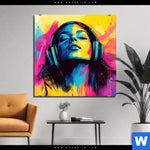 Aluminiumbild Gebürstet Klang Der Farben Quadrat Produktvorschau mit dem Bild Klang der Farben im Format Quadrat.