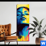 Aluminiumbild Gebürstet Klang Der Farben Schmal Produktvorschau mit dem Bild Klang der Farben im Format Schmal.