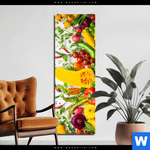 Aluminiumbild Gebürstet Knackiges Frisches Gemuese Schmal Produktvorschau mit dem Bild Knackiges frisches Gemüse im Format Schmal.