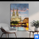 Aluminiumbild Gebürstet Koelner Dom Bei Nacht Hochformat Produktvorschau mit dem Bild Kölner Dom bei Nacht im Format Hochformat.