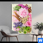 Aluminiumbild Gebürstet Kraeuter Blumen Hochformat Produktvorschau mit dem Bild Kräuter & Blumen im Format Hochformat.