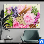 Aluminiumbild Gebürstet Kraeuter Blumen Querformat Produktvorschau mit dem Bild Kräuter & Blumen im Format Querformat.