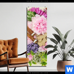 Aluminiumbild Gebürstet Kraeuter Blumen Schmal Produktvorschau mit dem Bild Kräuter & Blumen im Format Schmal.