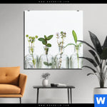 Aluminiumbild Gebürstet Kraeuter In Flaschen Quadrat Produktvorschau mit dem Bild Kräuter in Flaschen im Format Quadrat.