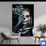 Aluminiumbild Gebürstet La Calavera Catrina No 3 Hochformat Produktvorschau mit dem Bild La Calavera Catrina No.3 im Format Hochformat.