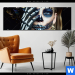 Aluminiumbild Gebürstet La Calavera Catrina No 3 Panorama Produktvorschau mit dem Bild La Calavera Catrina No.3 im Format Panorama.