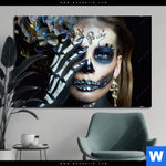 Aluminiumbild Gebürstet La Calavera Catrina No 3 Querformat Produktvorschau mit dem Bild La Calavera Catrina No.3 im Format Querformat.