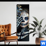 Aluminiumbild Gebürstet La Calavera Catrina No 3 Schmal Produktvorschau mit dem Bild La Calavera Catrina No.3 im Format Schmal.